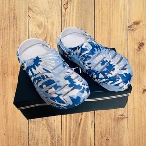 Nautica Women’s River Edge Clogs 10M Blue Tie Dye